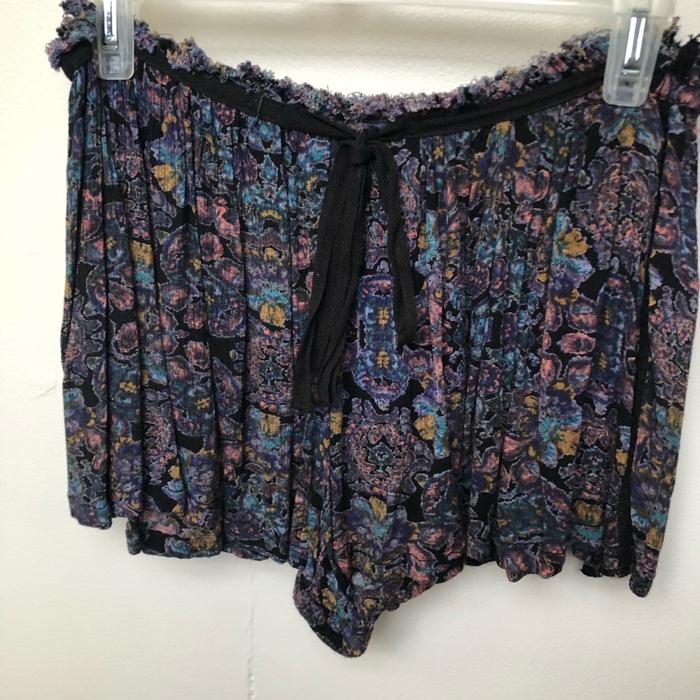Flowy Multi Color Flower print shorts